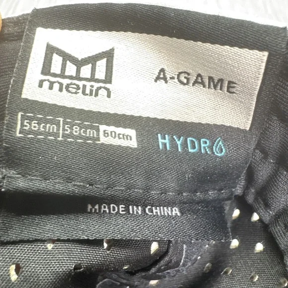 Melin A-Game‎ Hydro Performance Hat Gray Adjustable Snapback Water Resistant Cap